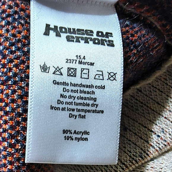 HOUSE OF ERRORS KNITTED MOTORCYCLE JACKET Men's Medium - Picture 9 of 10